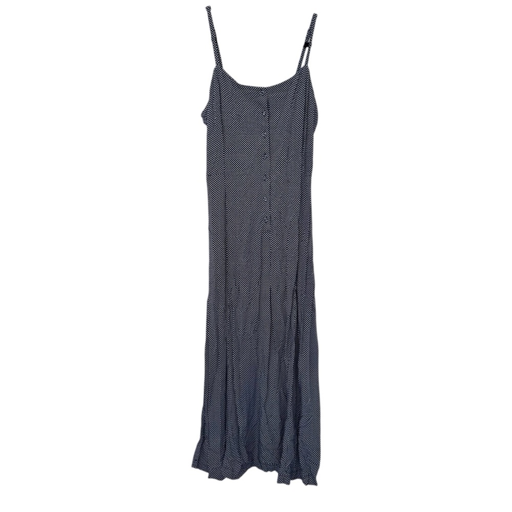 Ines De La Fressange x Uniqlo Polka Dot Camisole Maxi Dress Navy Blue & White